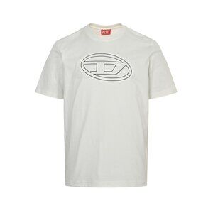 Diesel White Printed Short-Sleeved T-Shirt